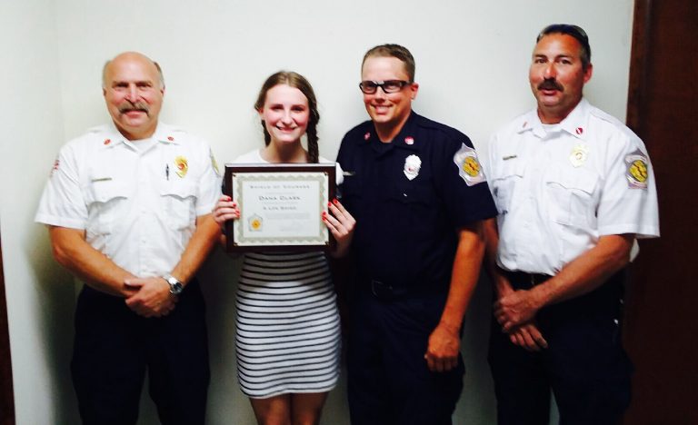 Dana Clark Awarded Lincoln County Firefighter’s Shield of Courage
