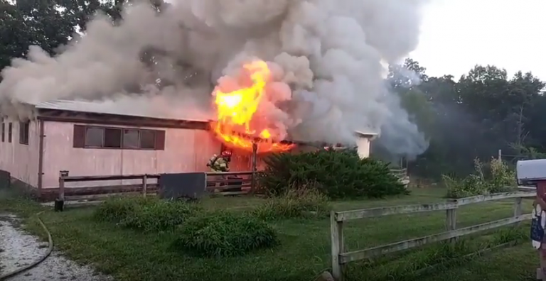 VIDEO:  Structure Fire On Bluegill Circle