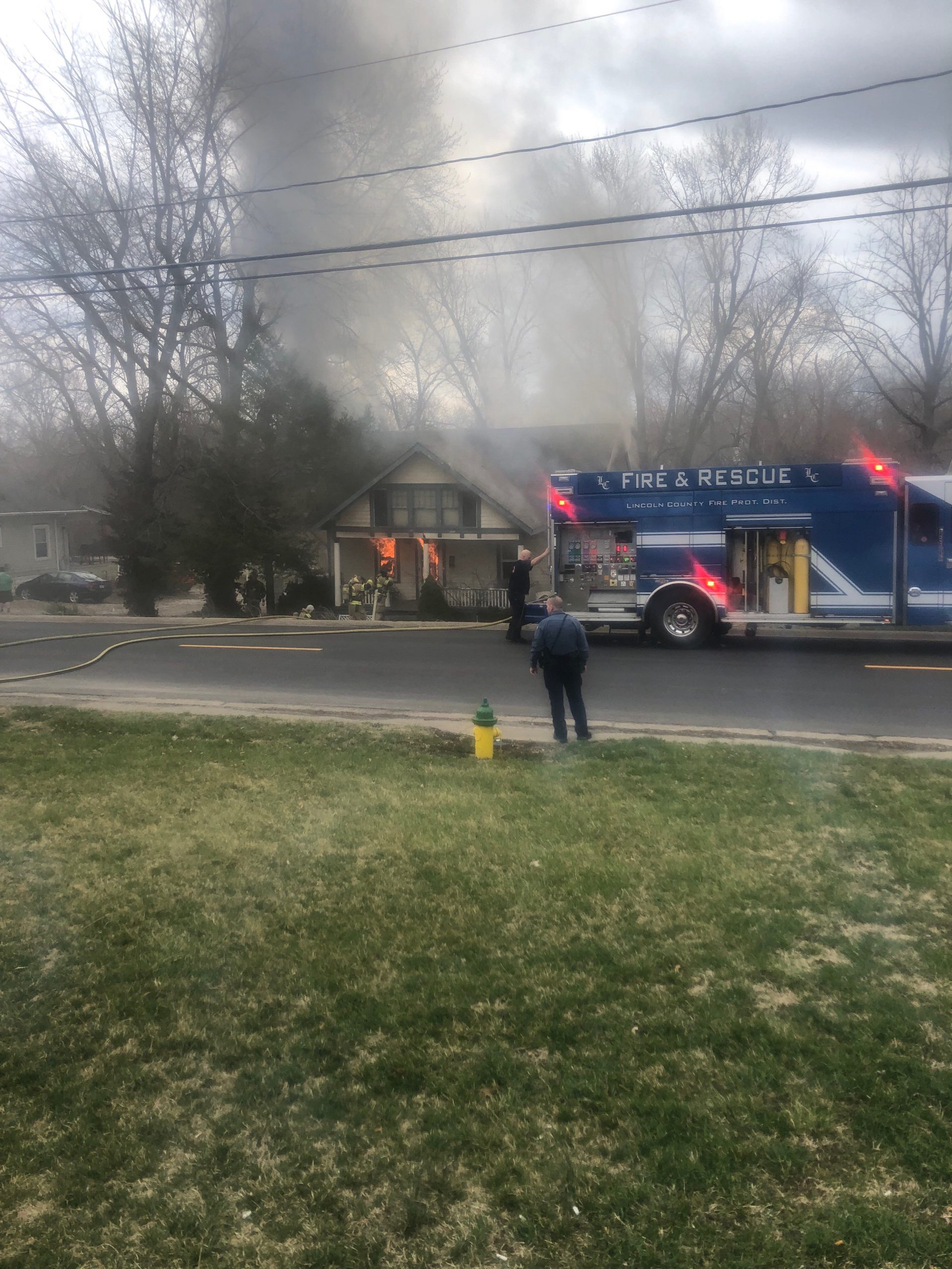 Four People Injured in Afternoon House Fire